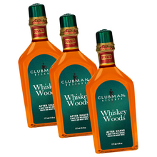 Load image into Gallery viewer, CLUBMAN RESERVE, WHISKEY WOODS AFTER SHAVE LOTION 6oz, 3 Pack
