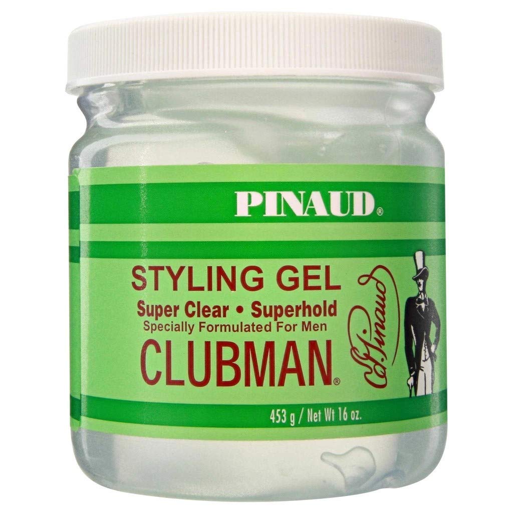 CLUBMAN PINAUD SUPER HOLD STYLING GEL, CLEAR, 16 OZ